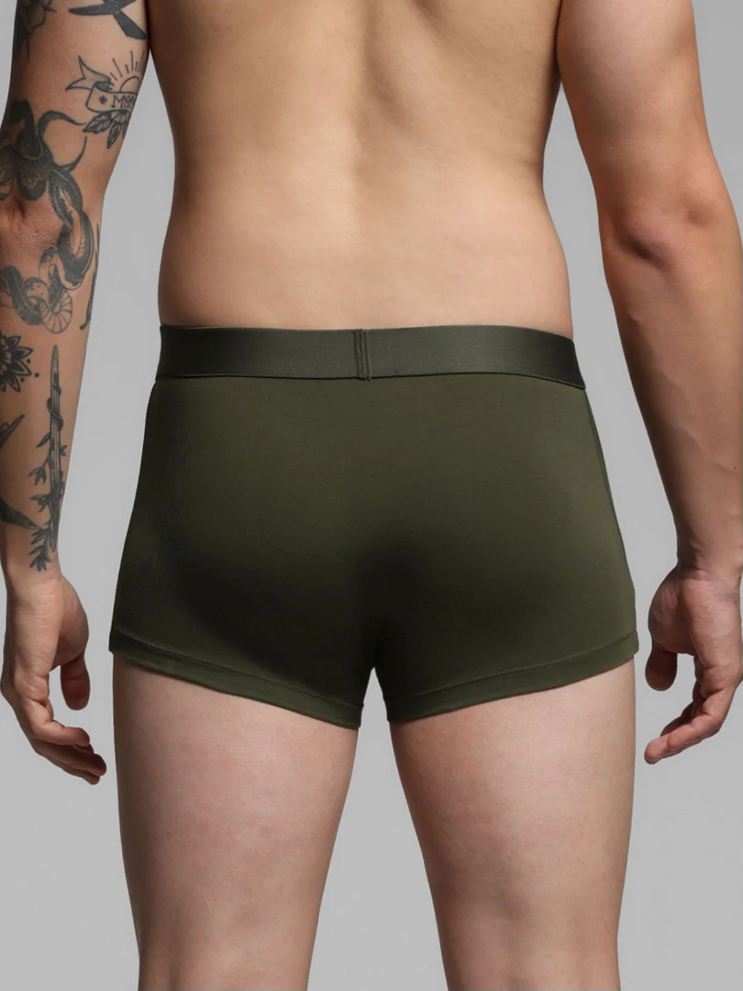 Dark Green Supima Cotton Trunks - Image 3