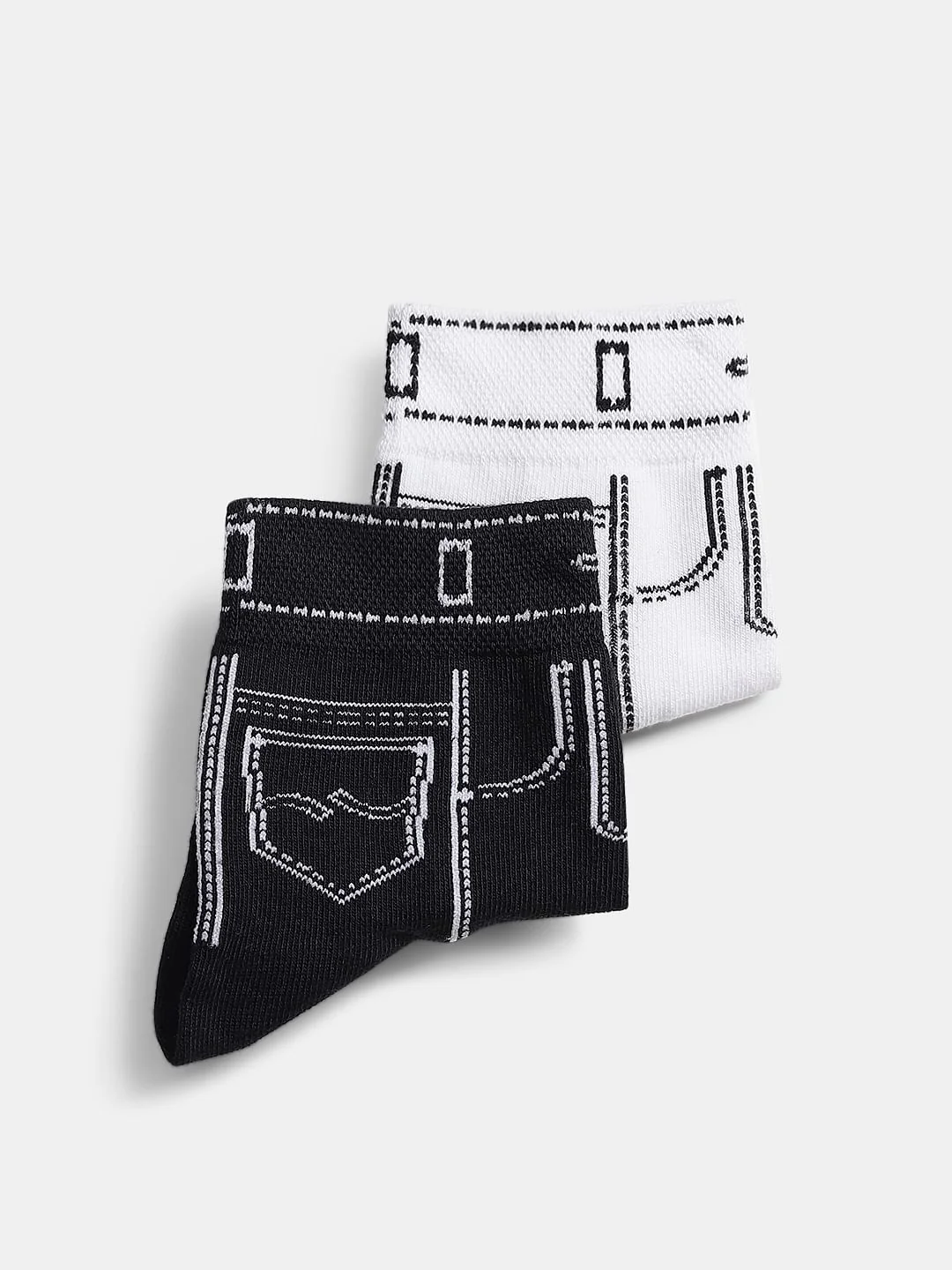 Pack Of 2 Mid Length Socks