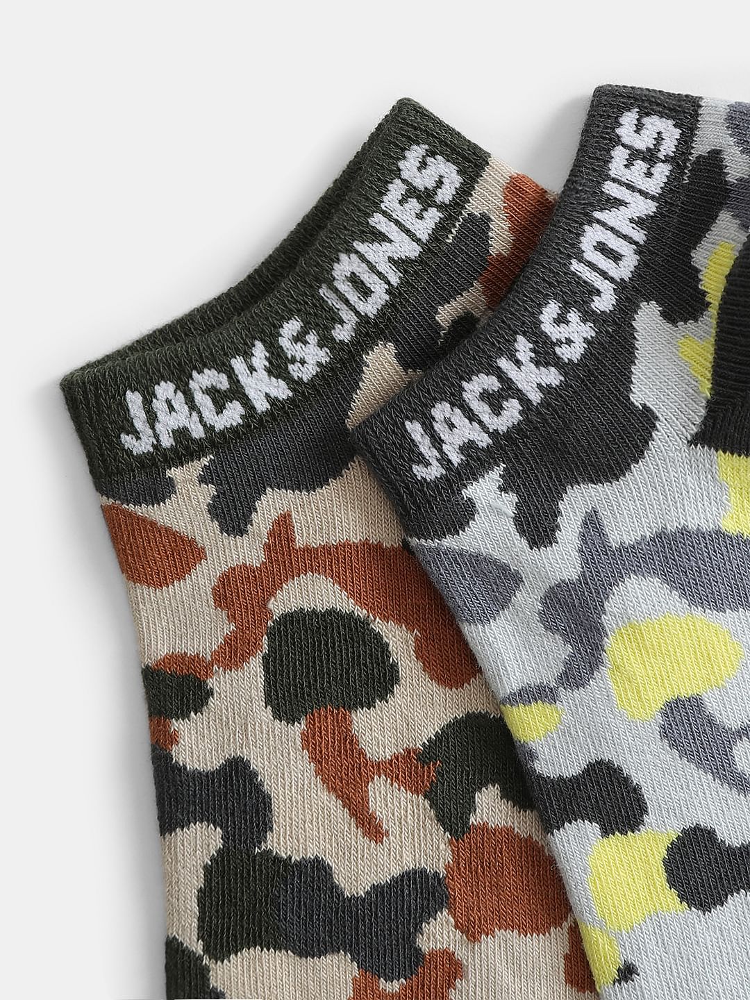 Pack Of 2 Camo Print Ankle Length Socks - Image 2