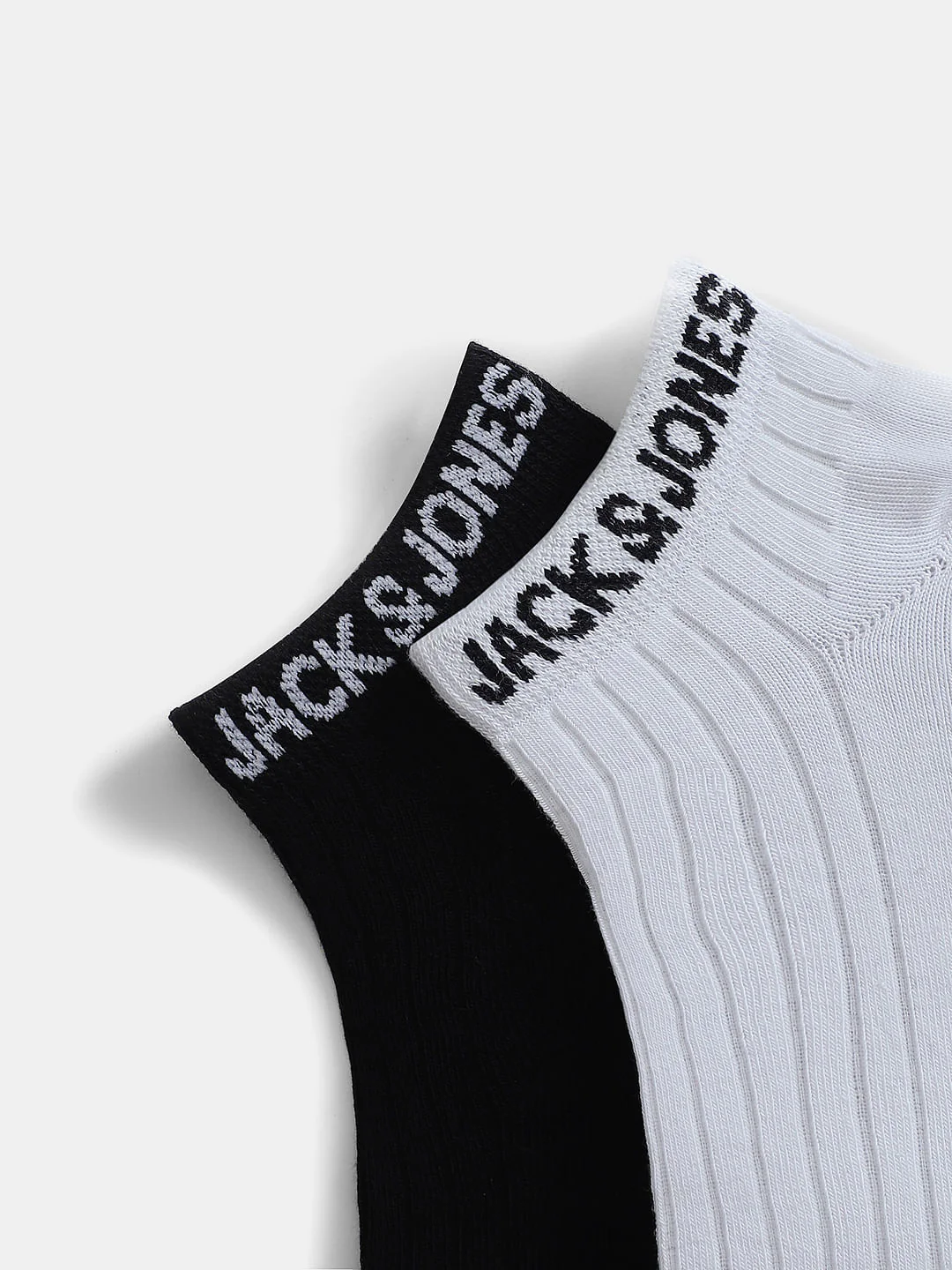 Pack of 2 Ankle Length Socks - Black & White - Image 2
