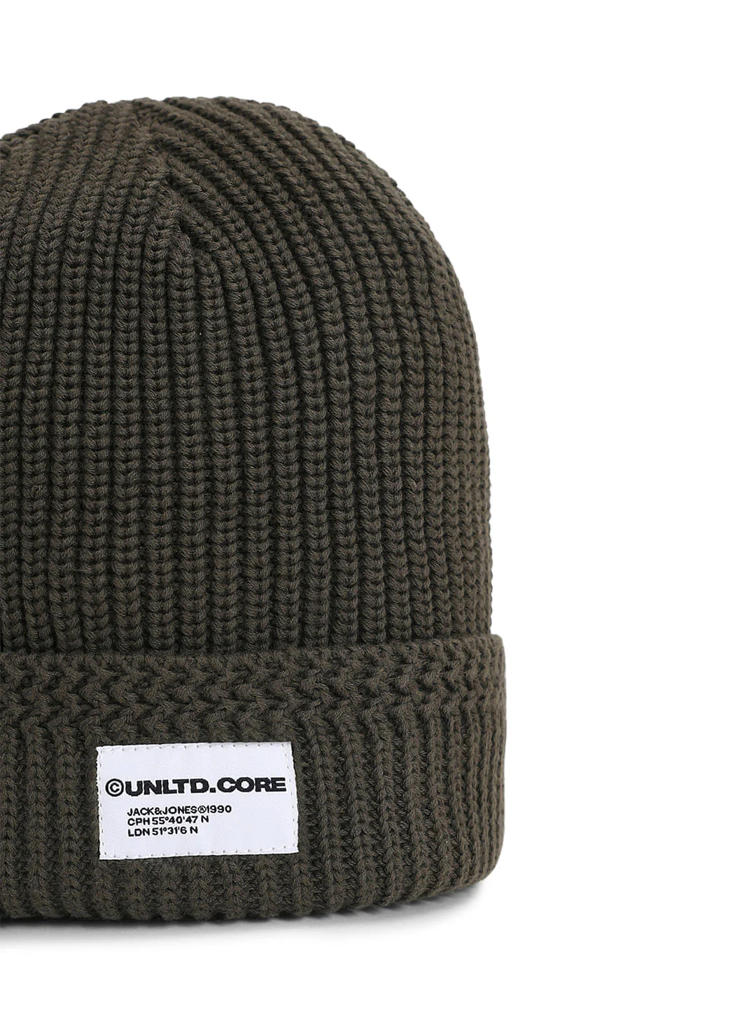 Dark Green Organic Cotton Beanie - Image 2