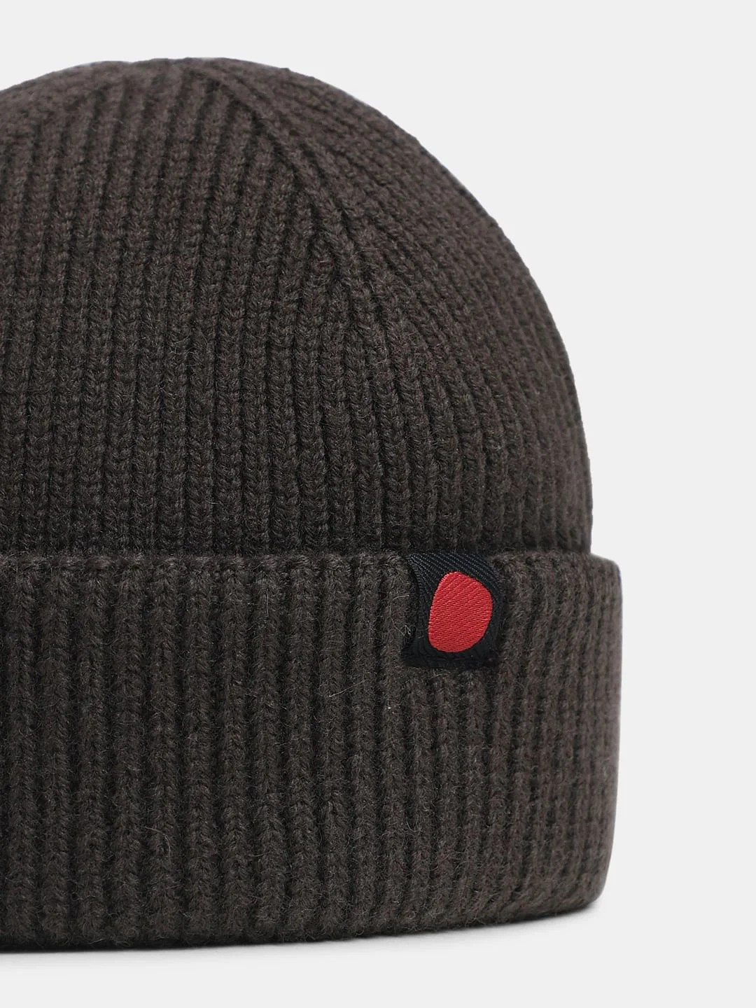 Dark Brown Short Beanie - Image 2