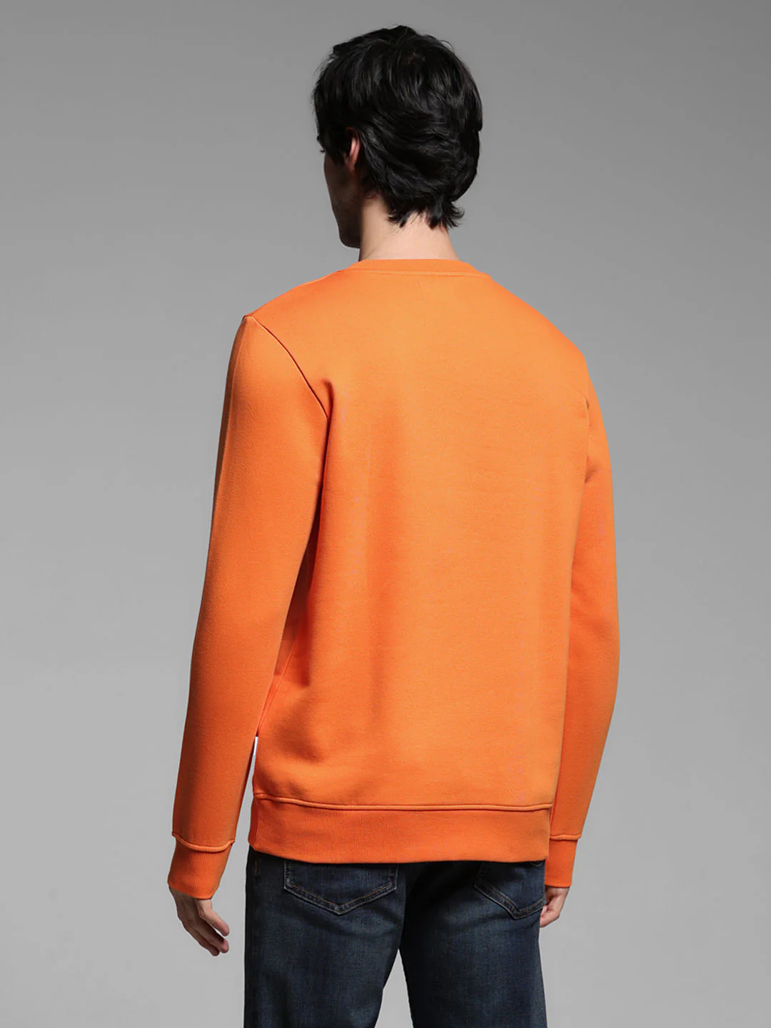 Orange Logo Print Sweatshirt - Image 4
