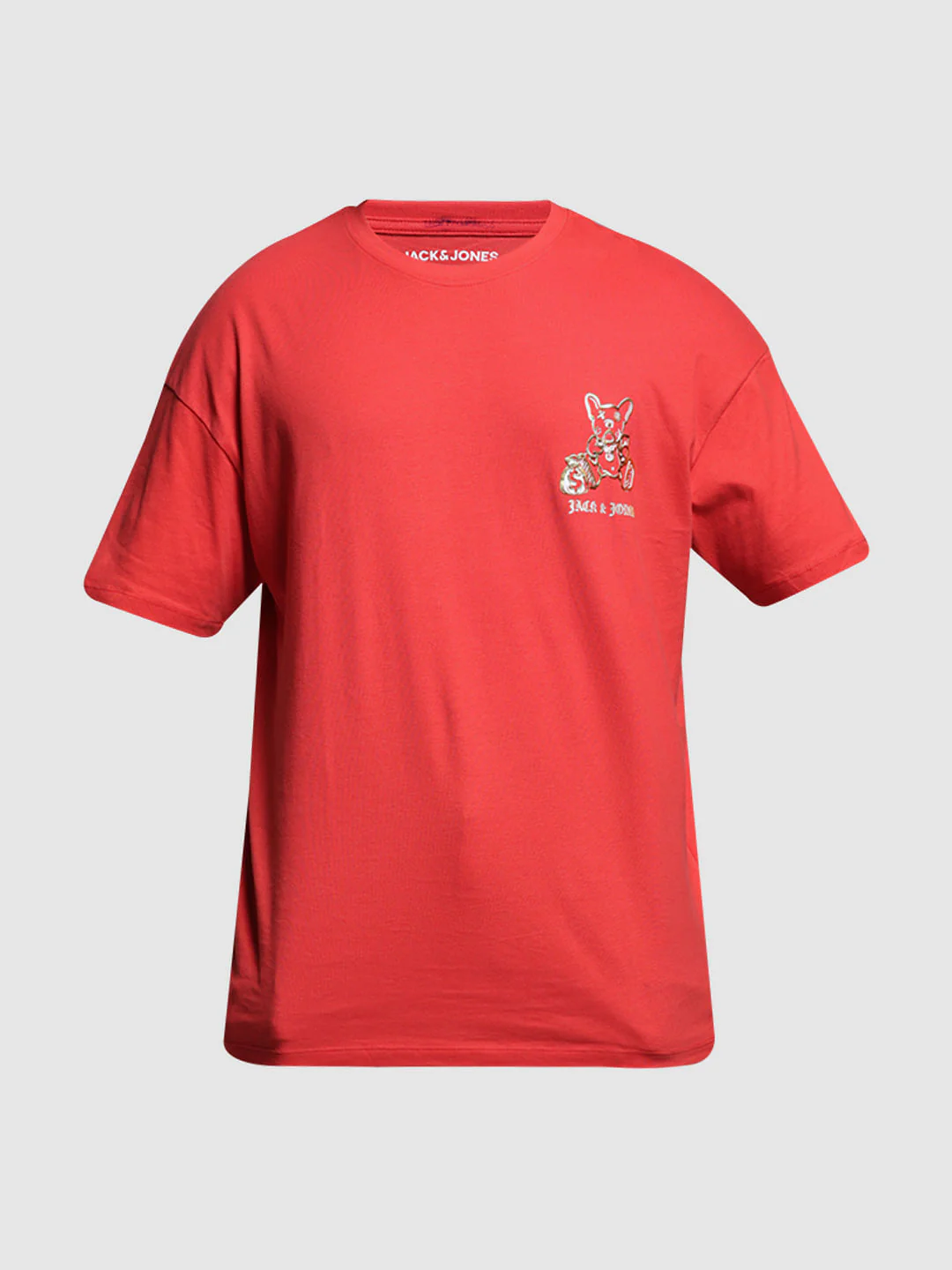 Red Graphic Print Oversized T-shirt - Image 8