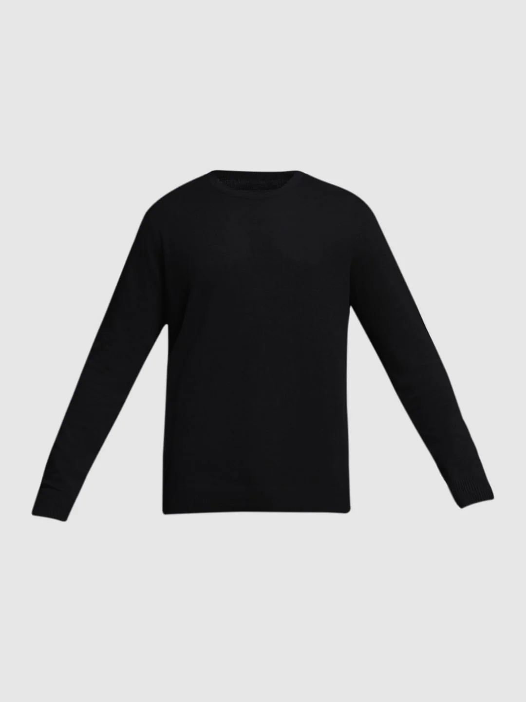 Black Flat Knit Pullover - Image 7