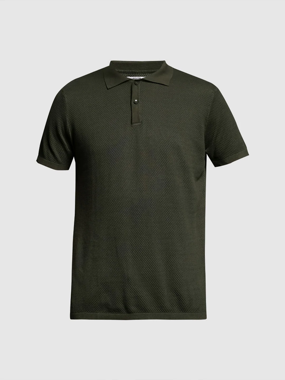 Green Knitted Cotton Polo - Image 7