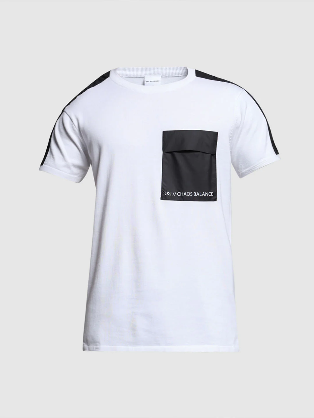 White Patch Pocket Cotton T-shirt - Image 7