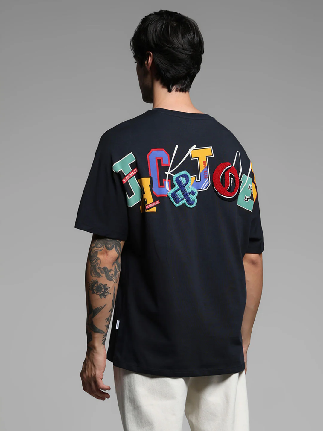 Black Drop Shoulder T-shirt - Image 4
