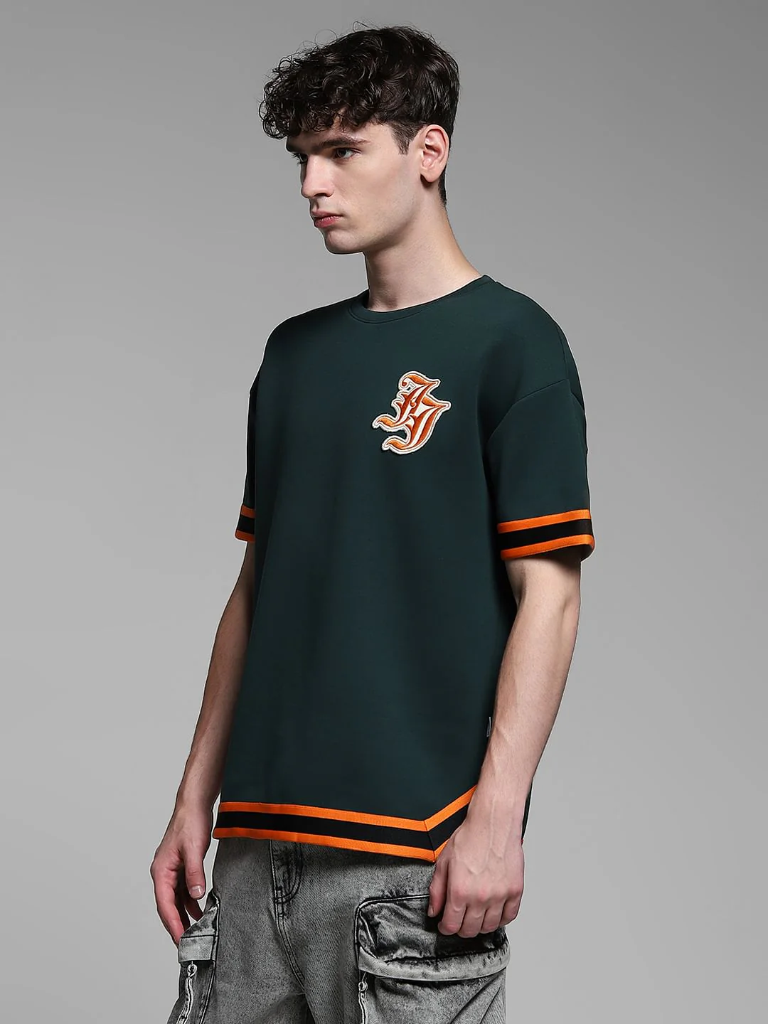 Green Tape Detail Co-ord Set T-shirt - Image 3