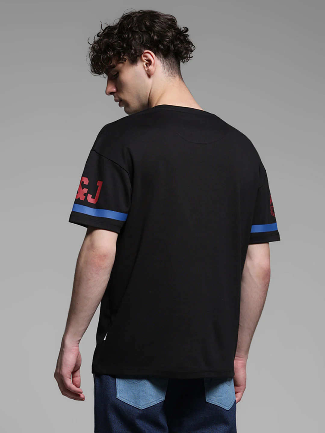 JACK&JONES X GARFIELD Black Printed Boxy Fit T-Shirt - Image 3