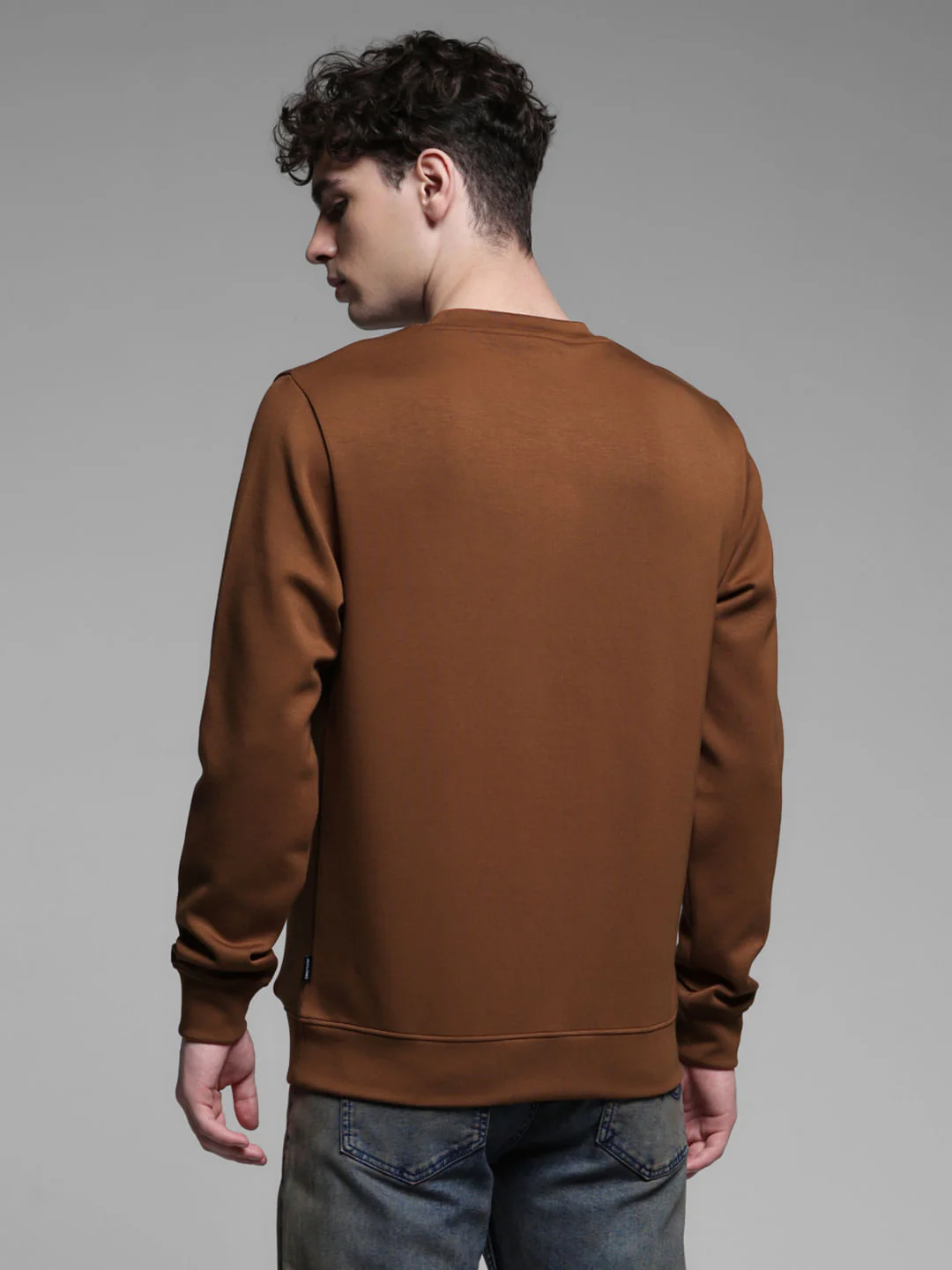 BROWN LOGO PRINT SWEATSHIRT - Image 4