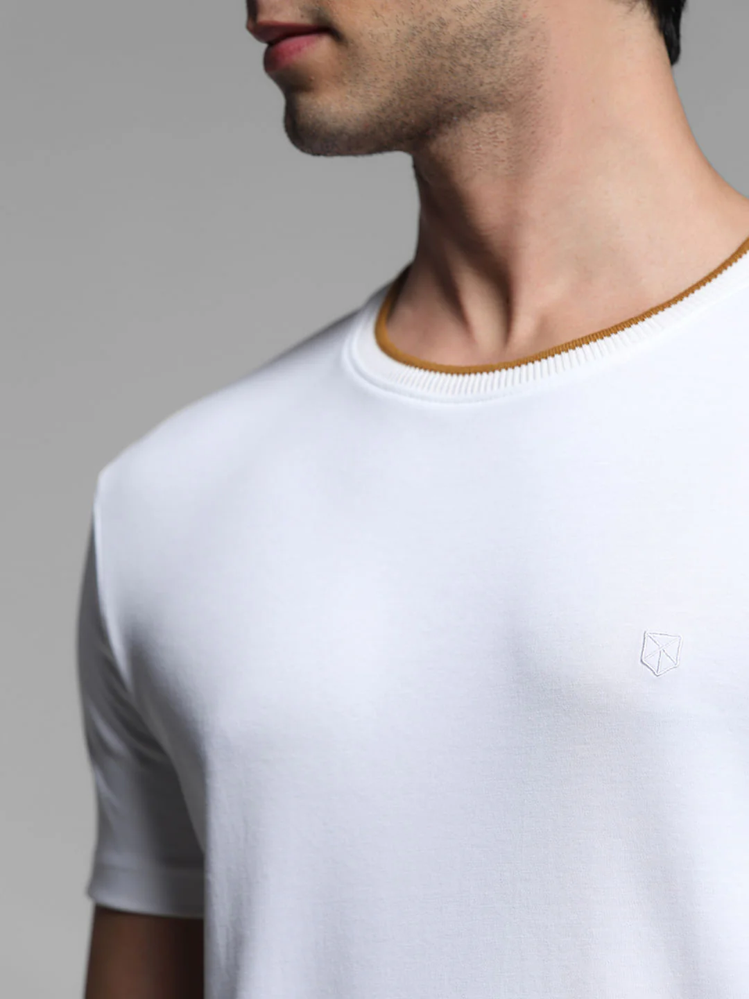 Brown Cotton Crew Neck T-shirt - Image 5