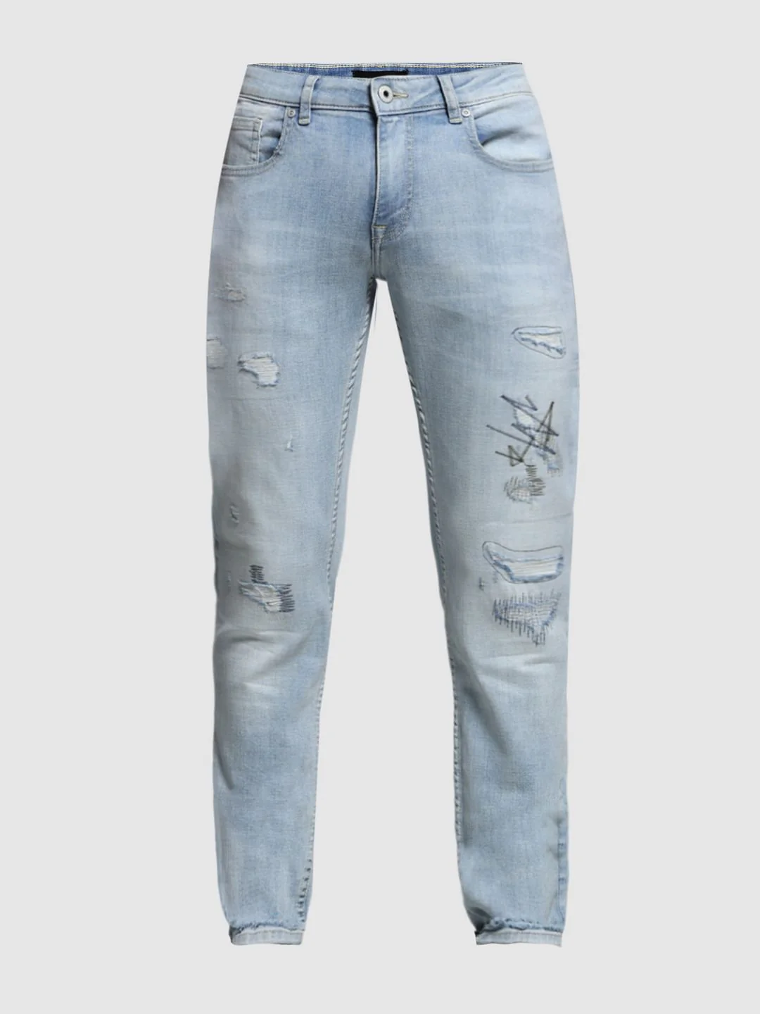 LIGHT BLUE GLENN SLIM FIT JEANS - Image 8