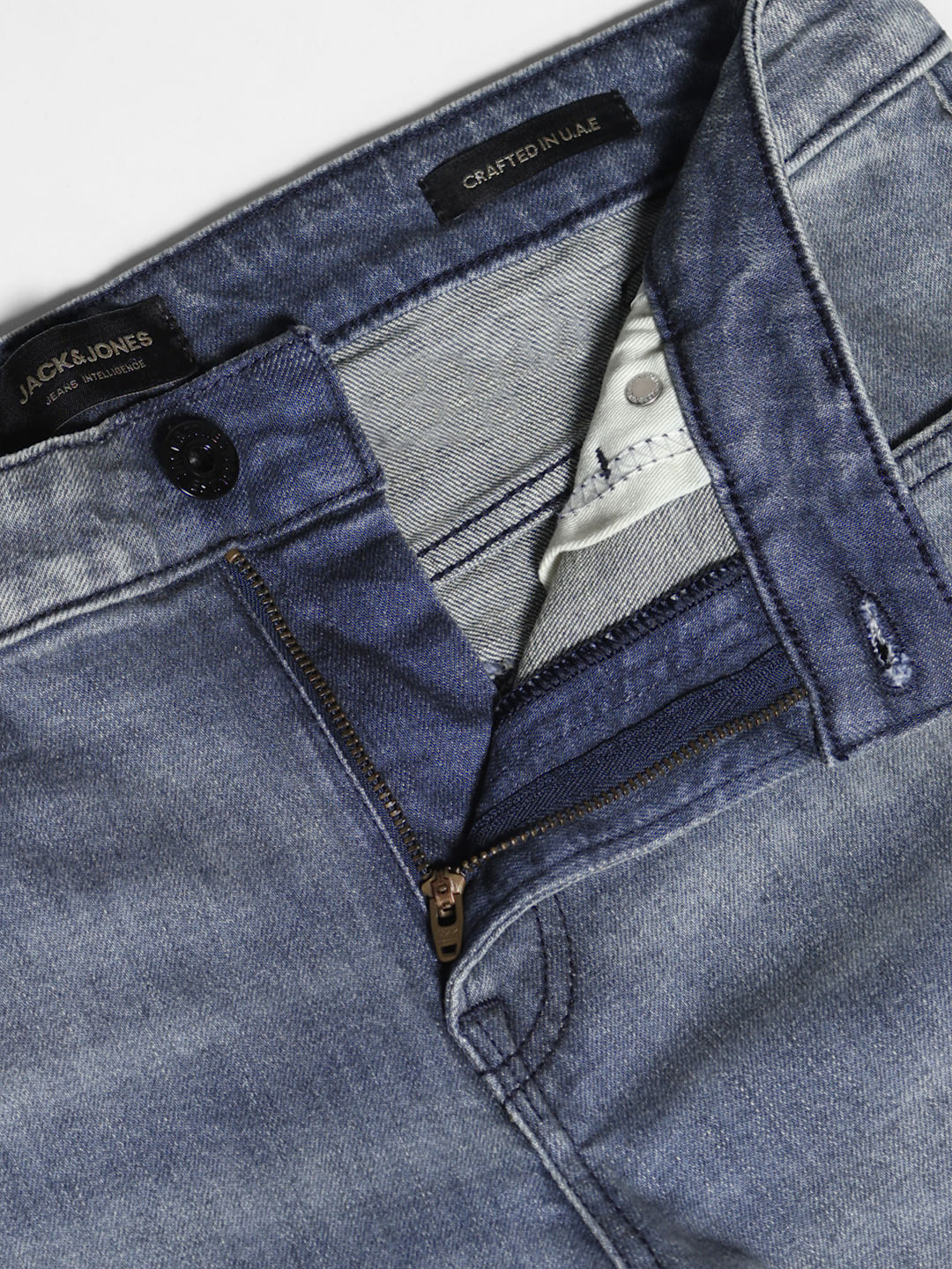 Blue Mid Rise Clark Regular Fit Jeans - Image 6