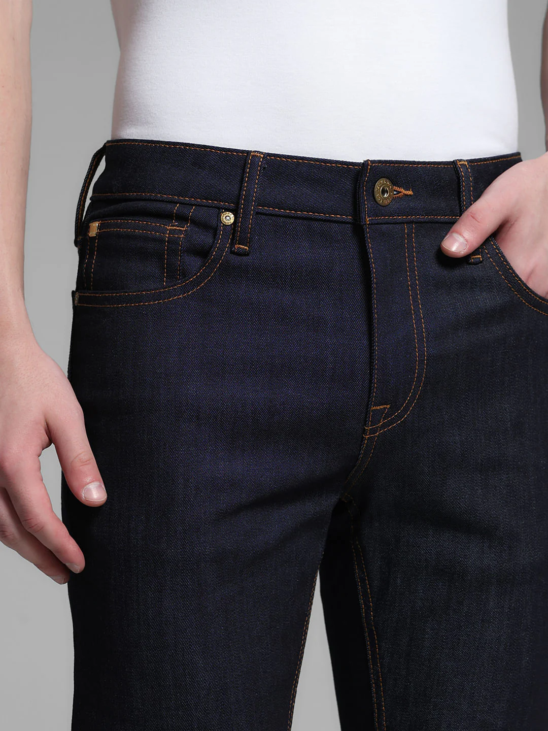 Dark Blue Low Rise Glenn Slim Fit Jeans - Image 4