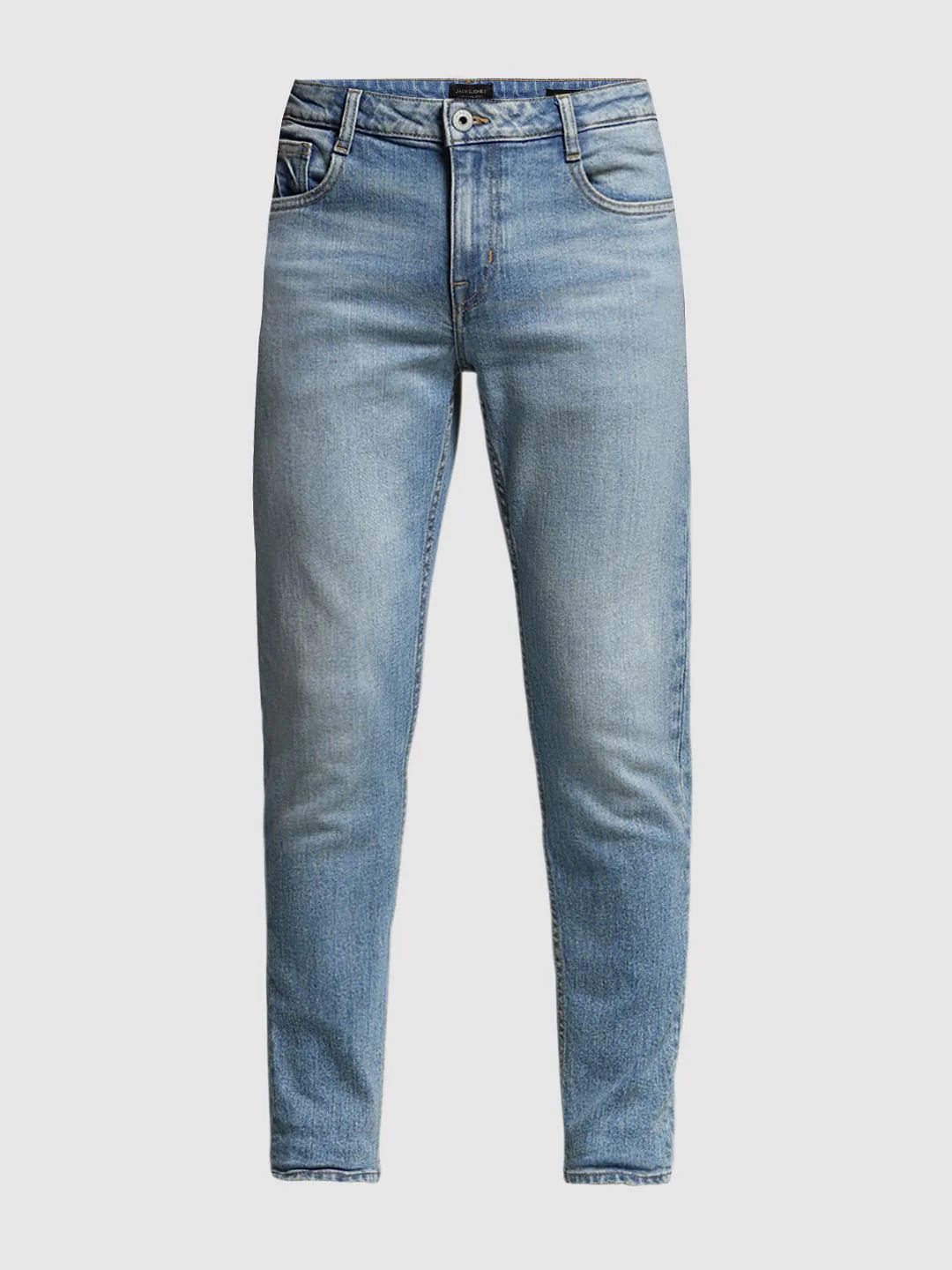 Blue Mid Rise Cropped Brak Slim Jeans - Image 8