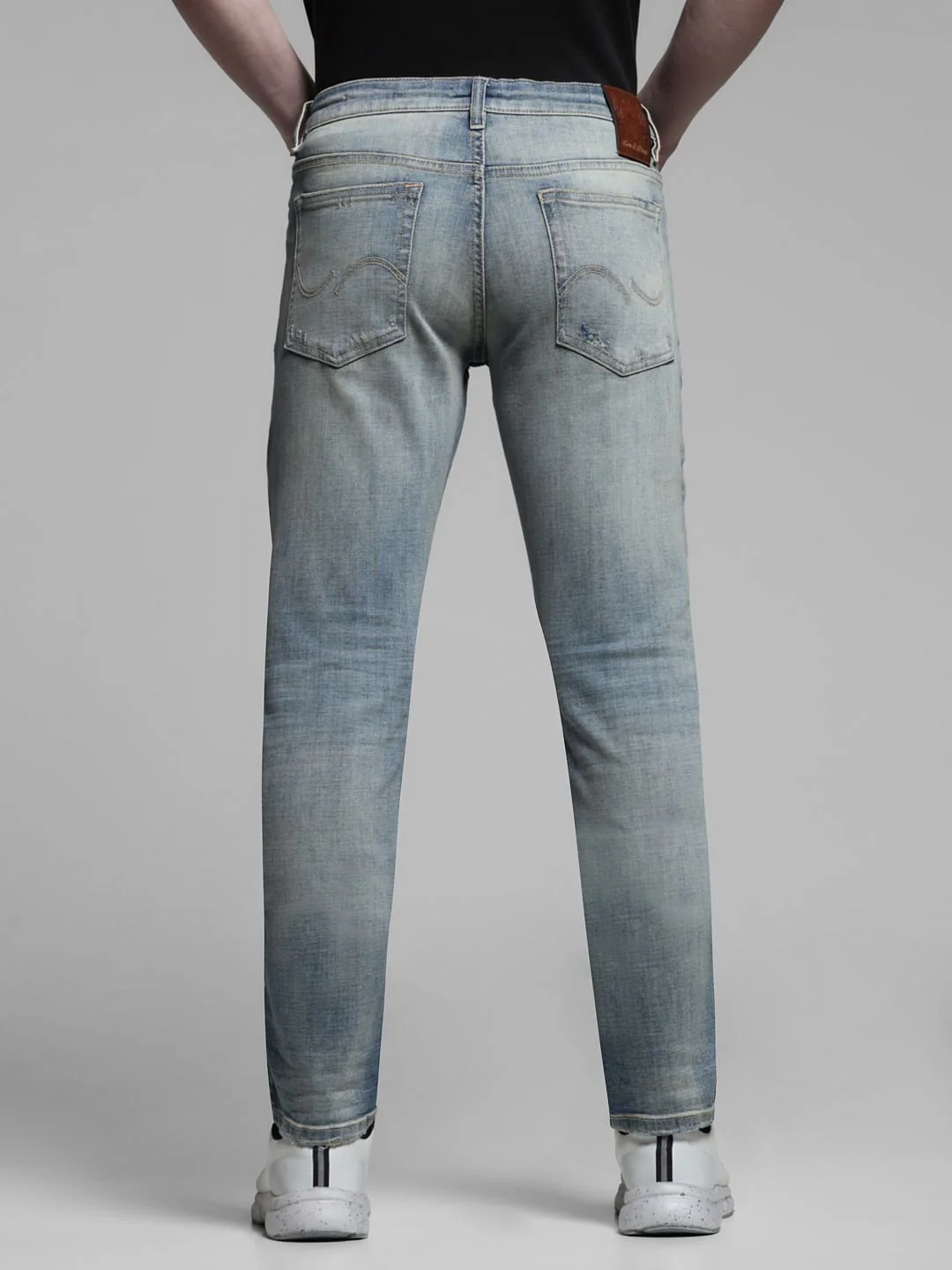 BLUE LOW RISE GLENN SLIM FIT JEANS - Image 3