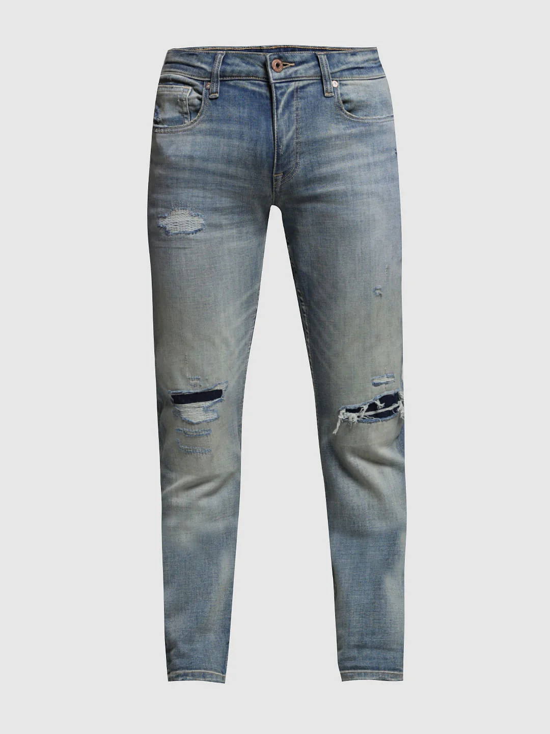 BLUE LOW RISE GLENN SLIM FIT JEANS - Image 8