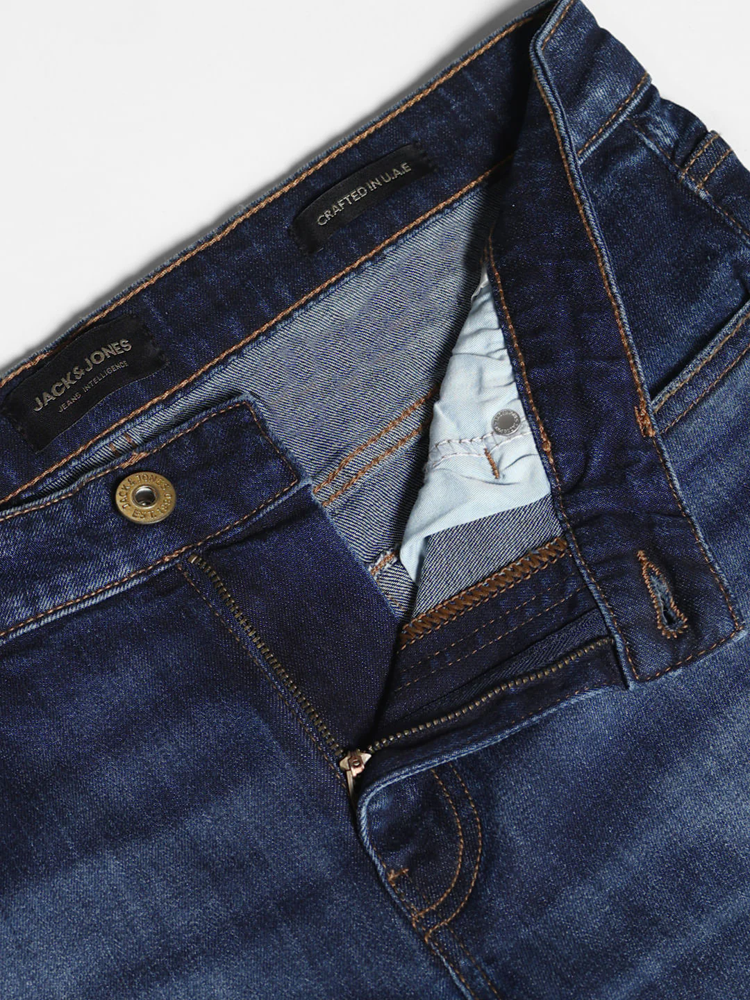 Blue Washed Clark Regular Fit Jeans - Image 5