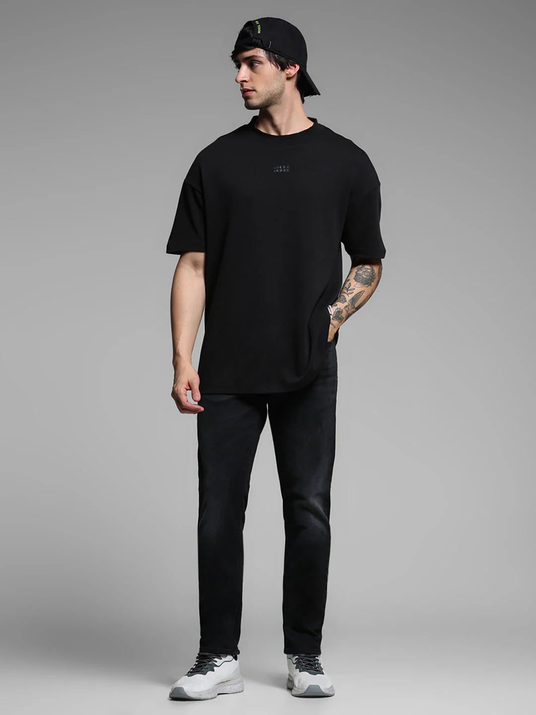 Black Low Rise Knitted Slim Fit Jeans - Image 6