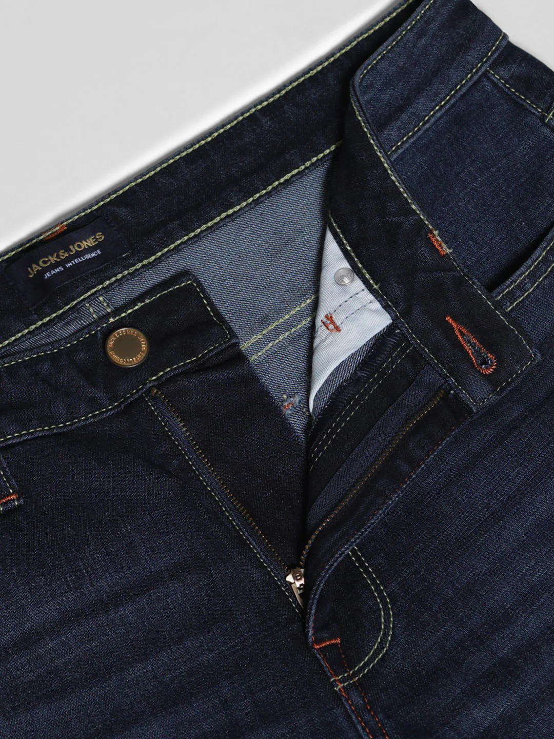 Dark Blue Low Rise Clark Regular Fit Jeans - Image 5