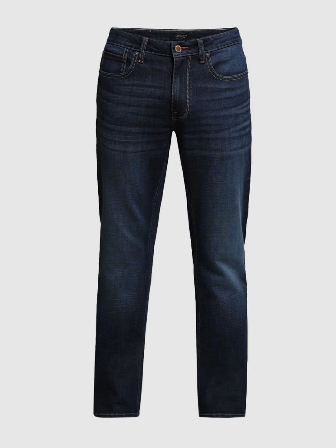 Dark Blue Low Rise Clark Regular Fit Jeans - Image 7