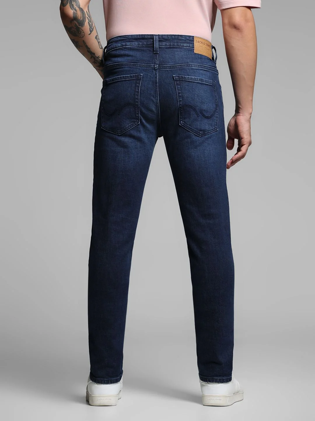 Dark Blue Low Rise Ben Skinny Jeans - Image 3
