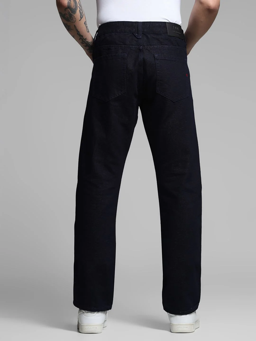 Dark Blue Low Rise Clark Regular Fit Jeans - Image 3