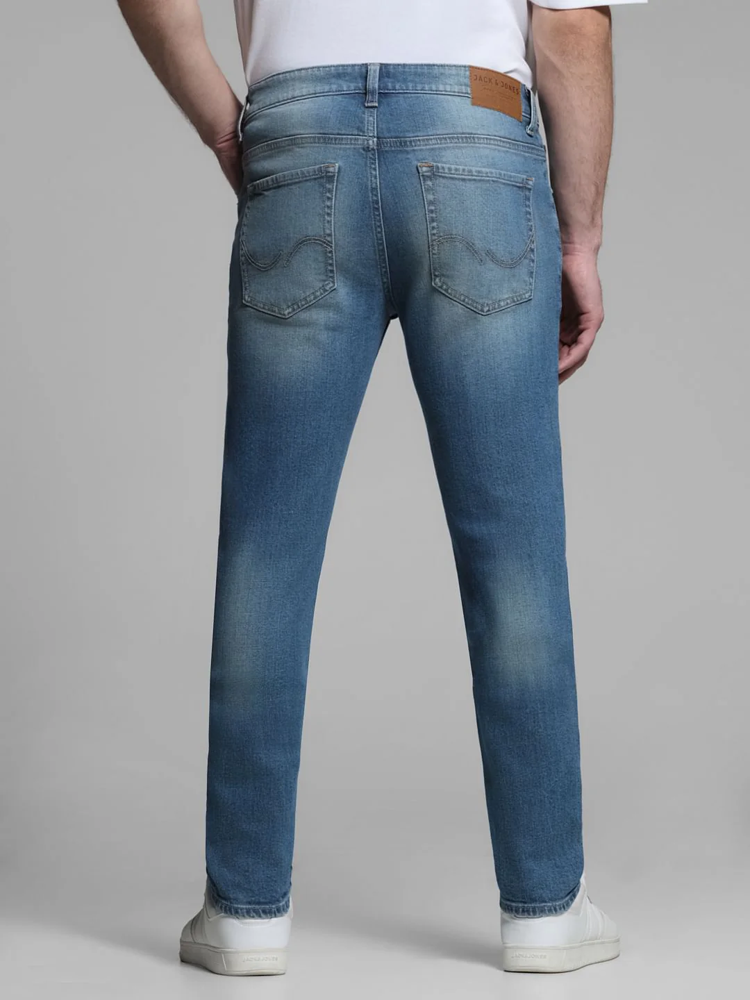 Light Blue Low Rise Ben Skinny Fit Jeans - Image 3