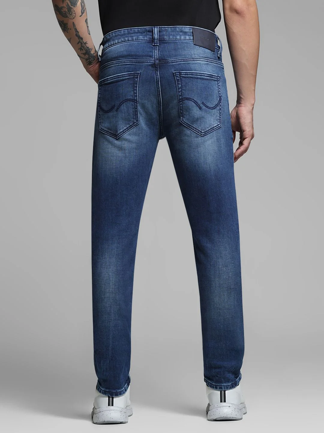 Dark Blue Low Rise Ben Skinny Fit Jeans - Image 3
