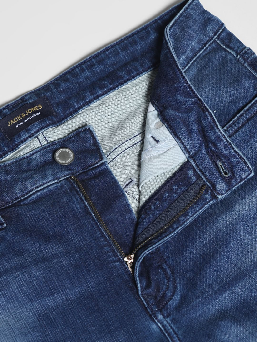 Dark Blue Low Rise Ben Skinny Fit Jeans - Image 5