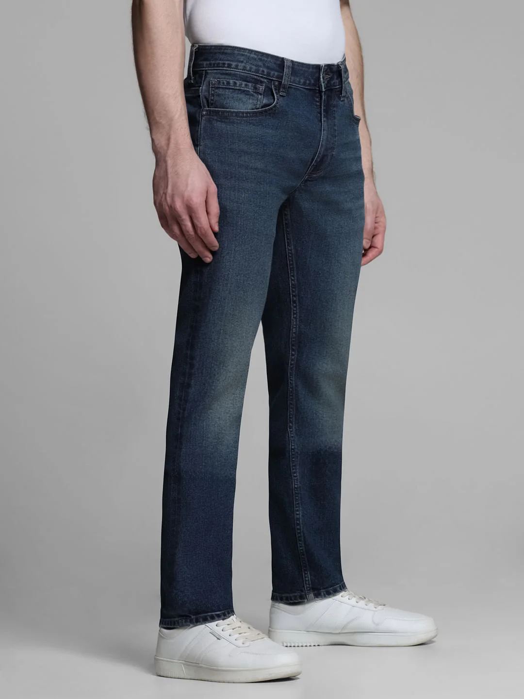 Blue Washed Clark Regular Fit Jeans - Image 2