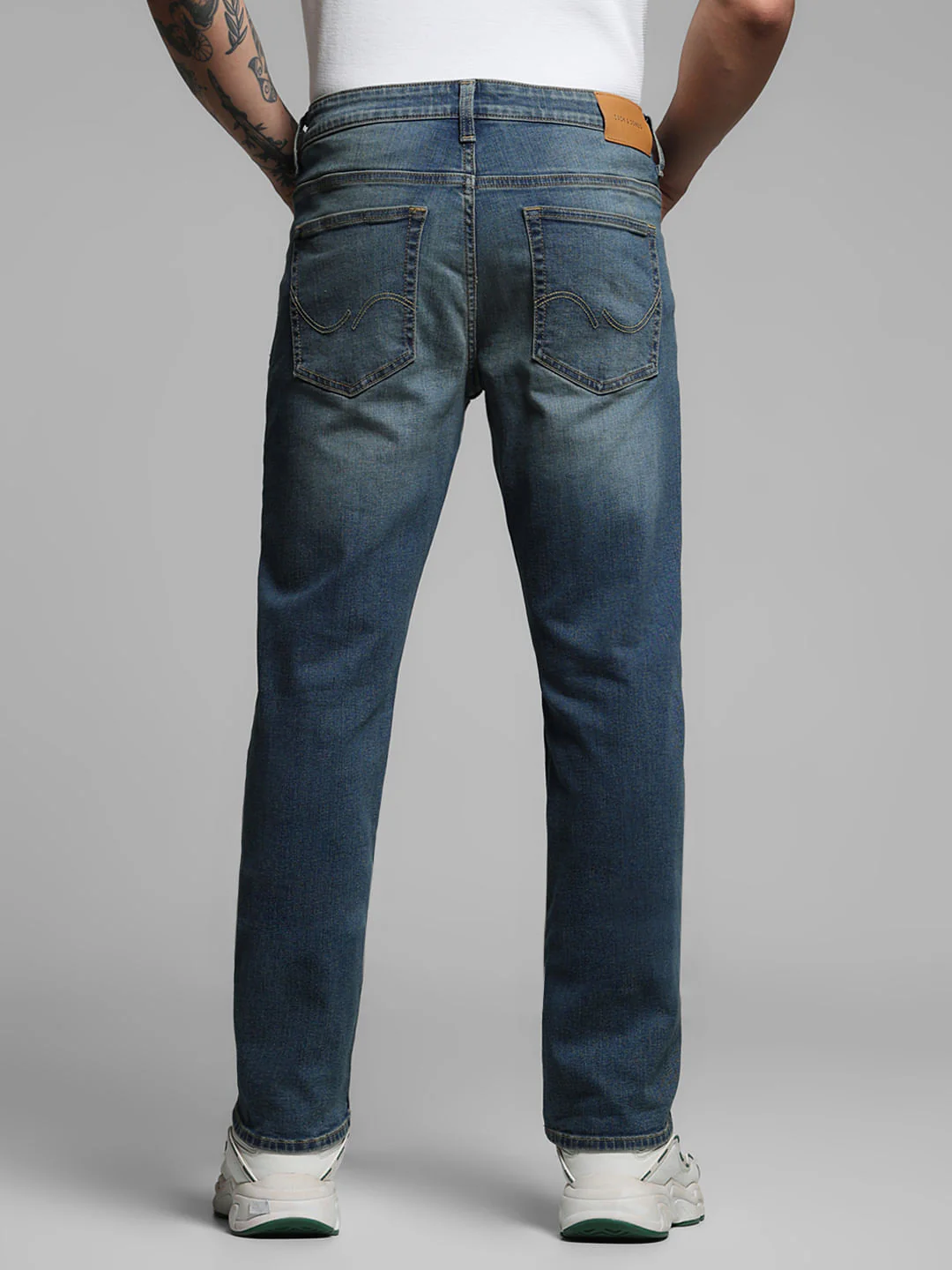 Blue Washed Clark Regular Fit Jeans - Image 3