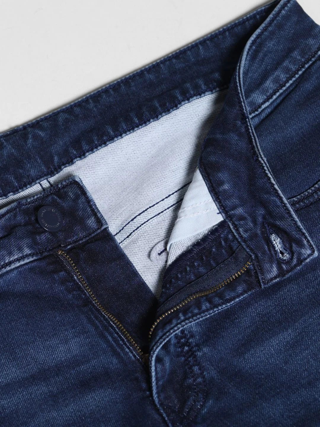 Blue Low Rise Knitted Slim Fit Jeans - Image 5