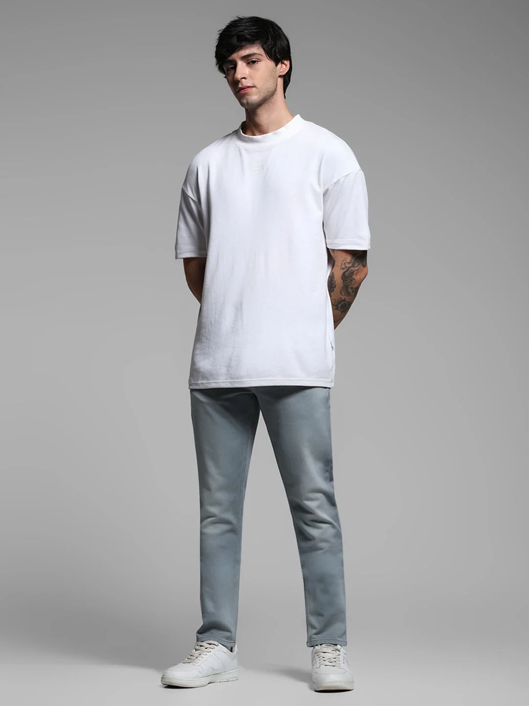 Blue Low Rise Glenn Knitted Slim Fit Jeans - Image 6