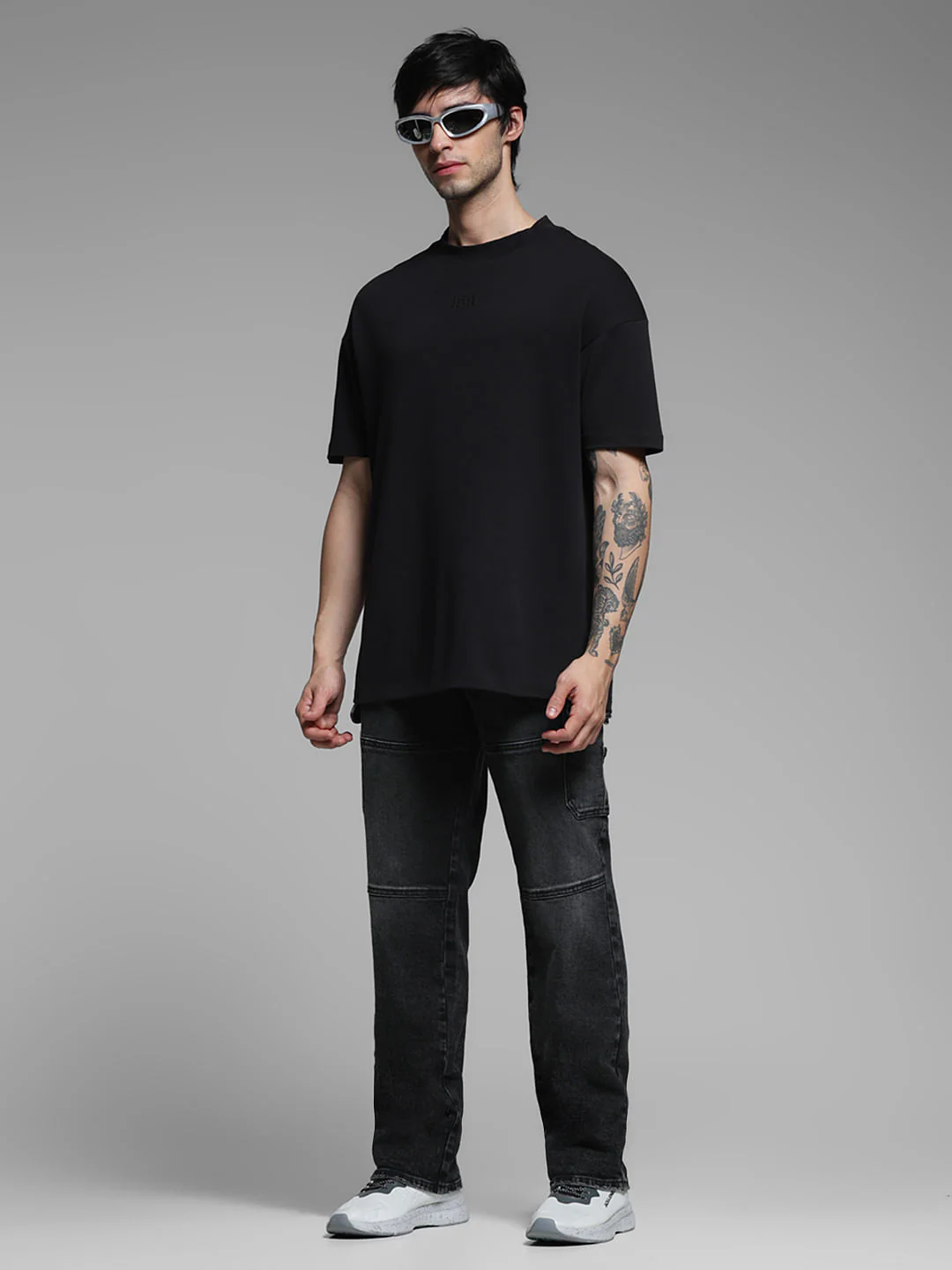 Black High Rise Dario Loose Fit Jeans - Image 6