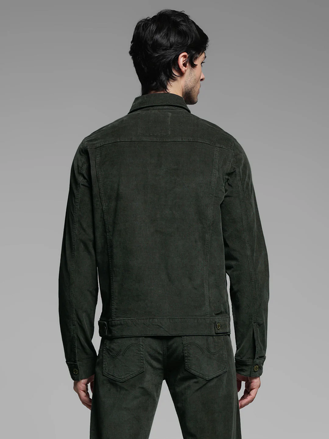 Olive Corduroy Co-ord Set Jacket - Image 4