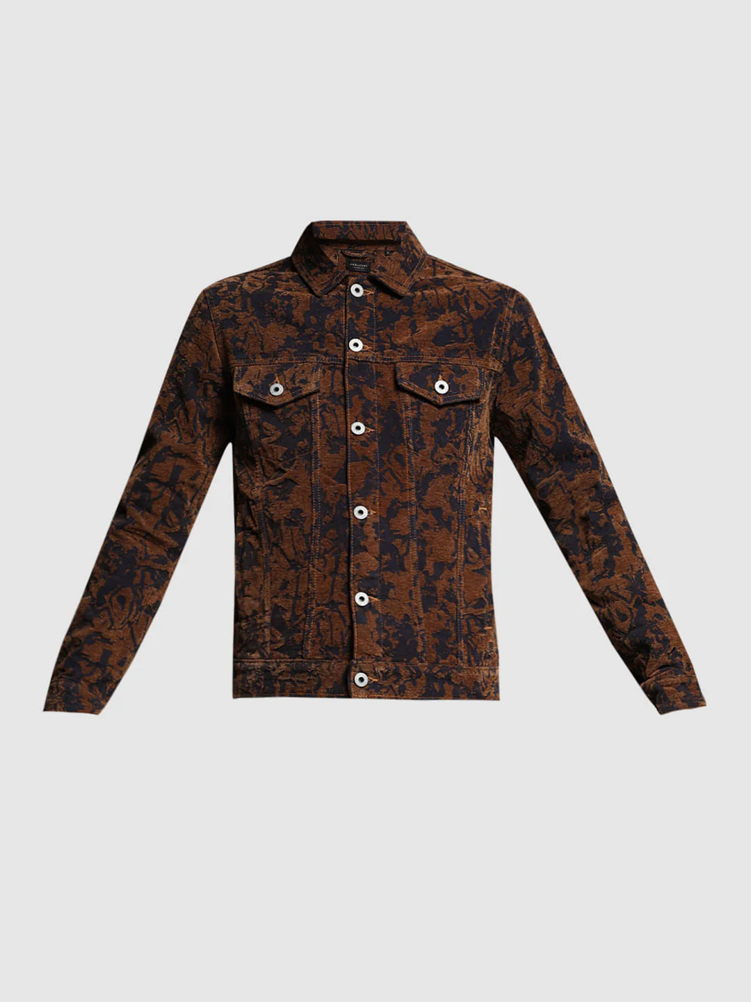 Bronze Brown Abstract Print Co-ord Set Jacket - Image 8