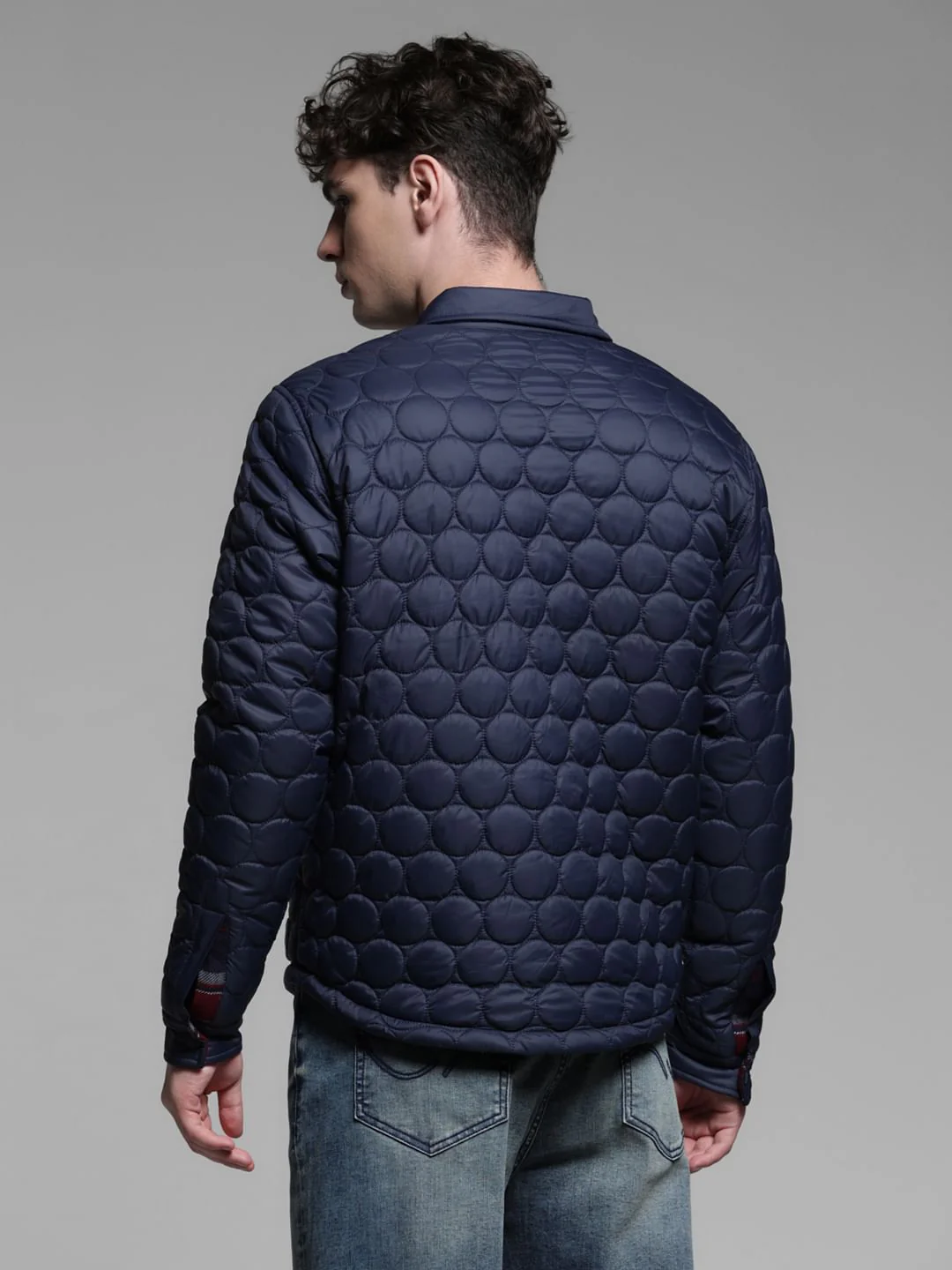 DARK BLUE REVERSIBLE JACKET - Image 5