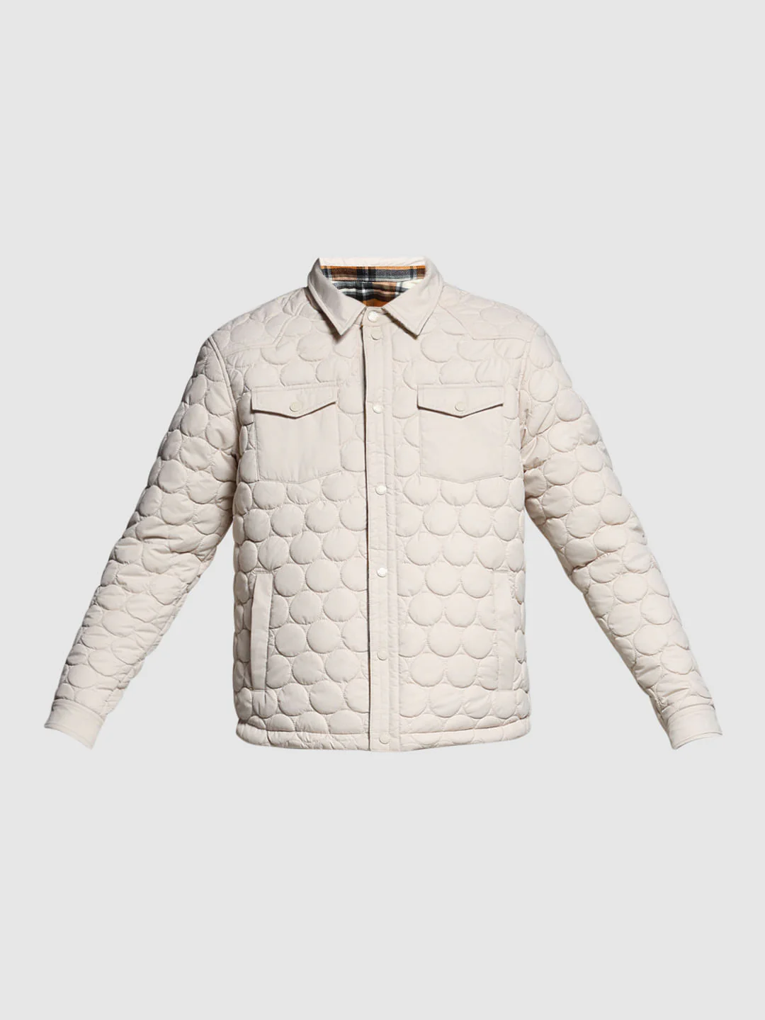 BEIGE CHECKS JACKET - Image 9