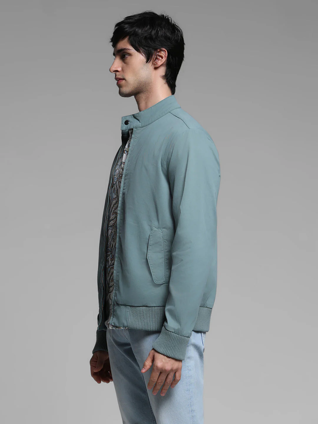 Sage Green Bomber Jacket - Image 3