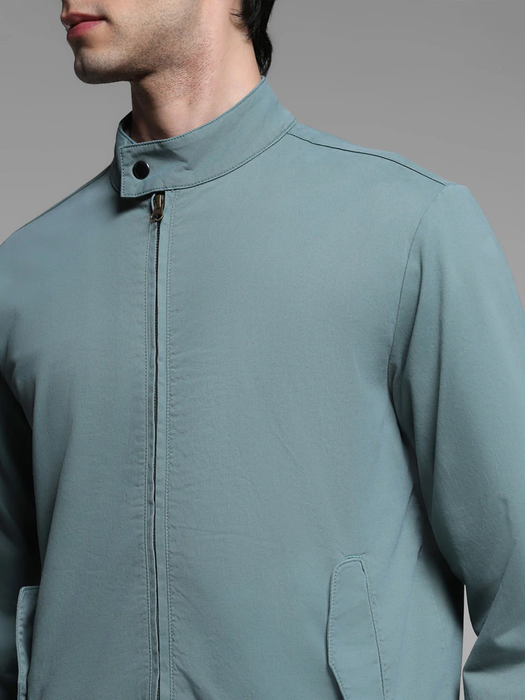 Sage Green Bomber Jacket - Image 5