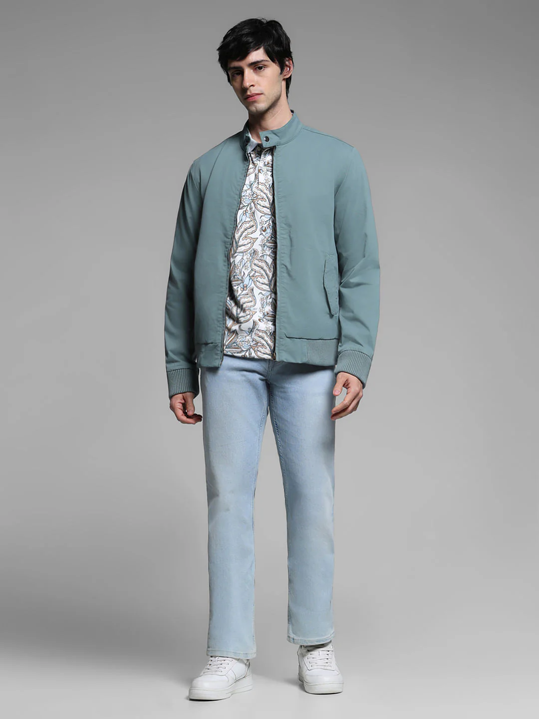 Sage Green Bomber Jacket - Image 6