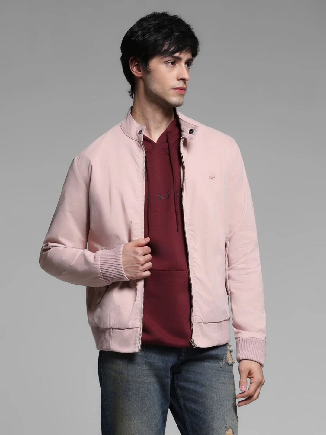 Light Pink Bomber Jacket - Image 2