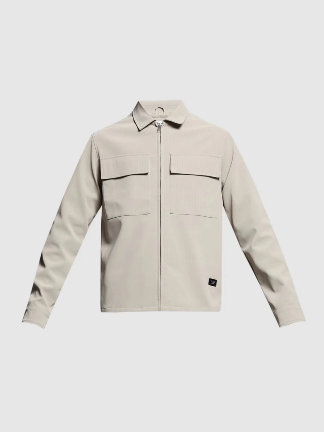 Beige Striped Shacket - Image 7
