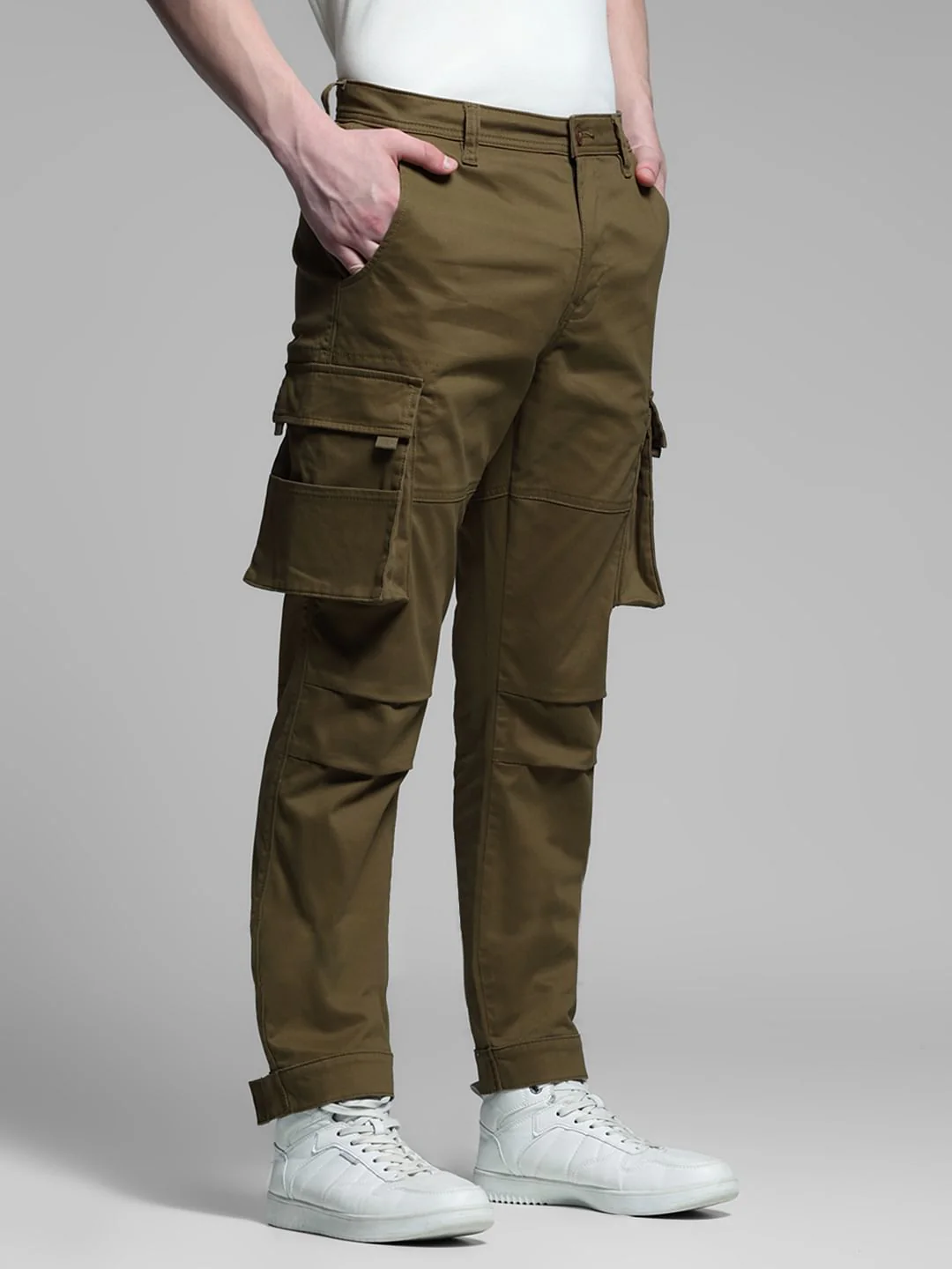 BROWN HIGH RISE CARGOS - Image 2