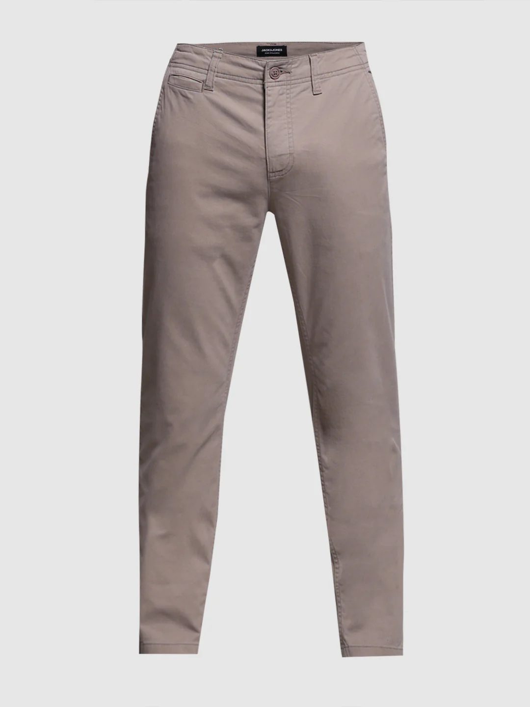 Brown Mid Rise Twill Pants - Image 7