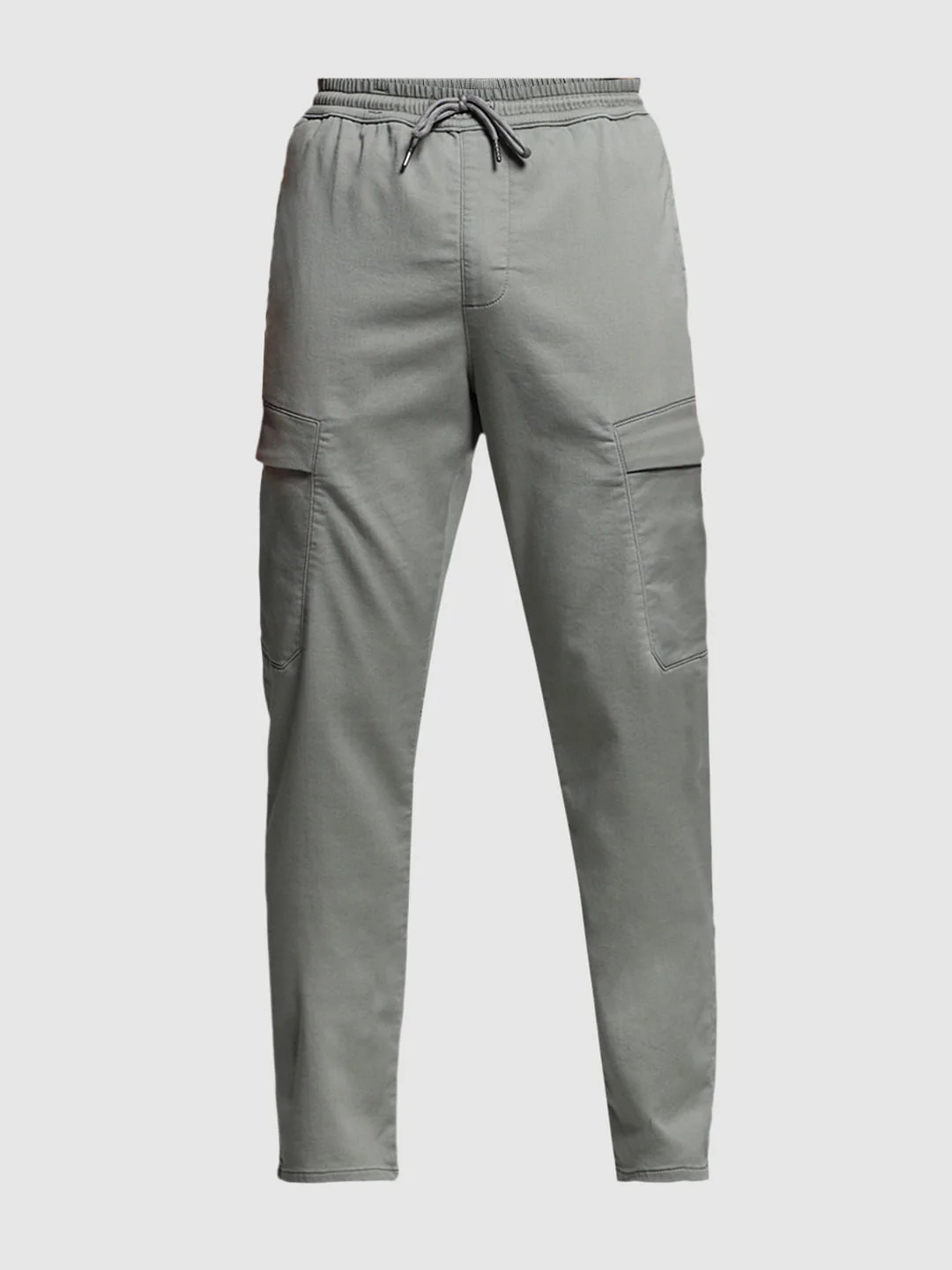 Grey High Rise Knitted Cargos - Image 7