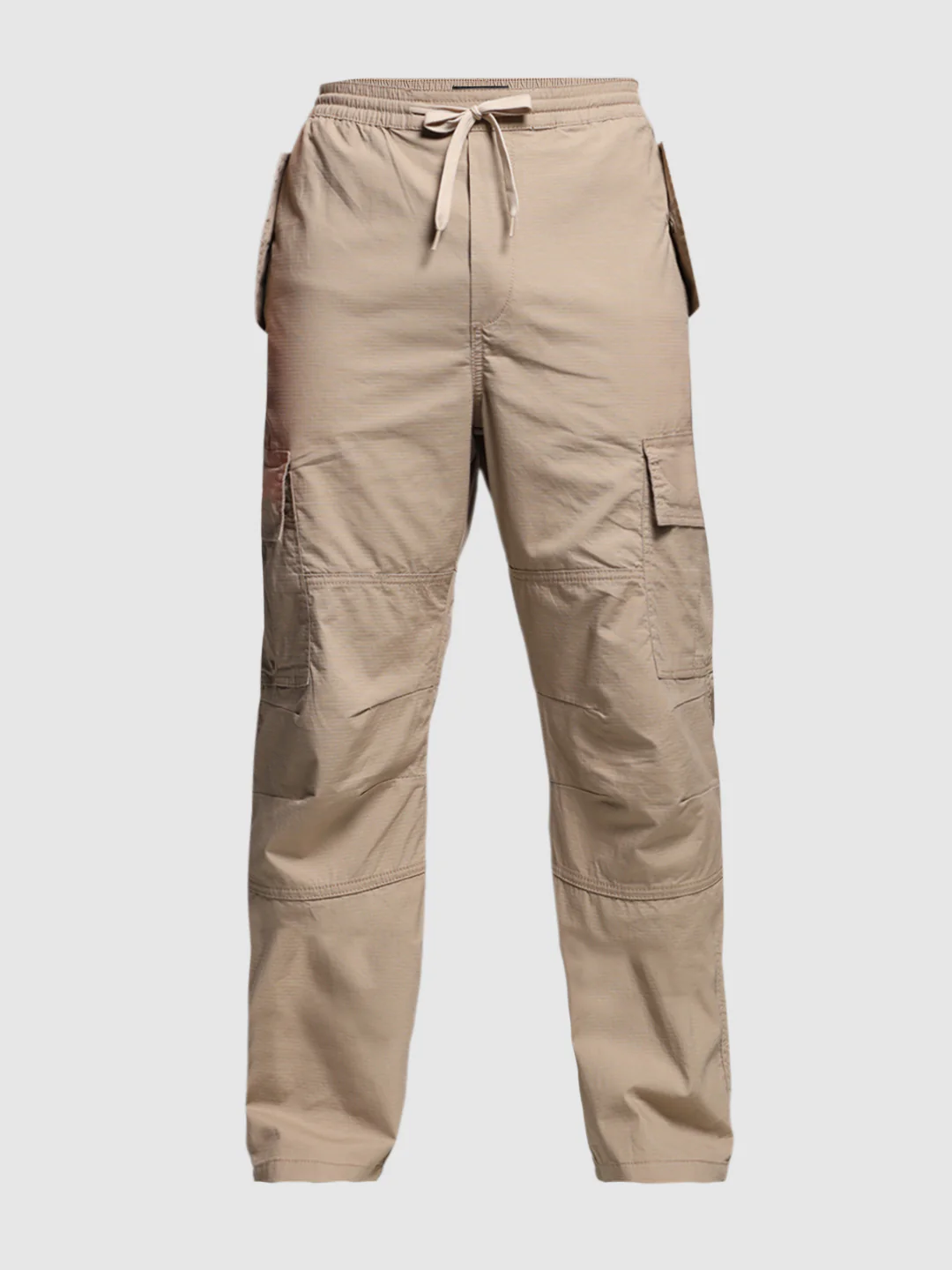 Beige High Rise Cargos - Image 6