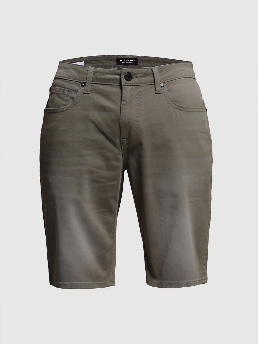 Olive Low Rise Denim Shorts - Image 7